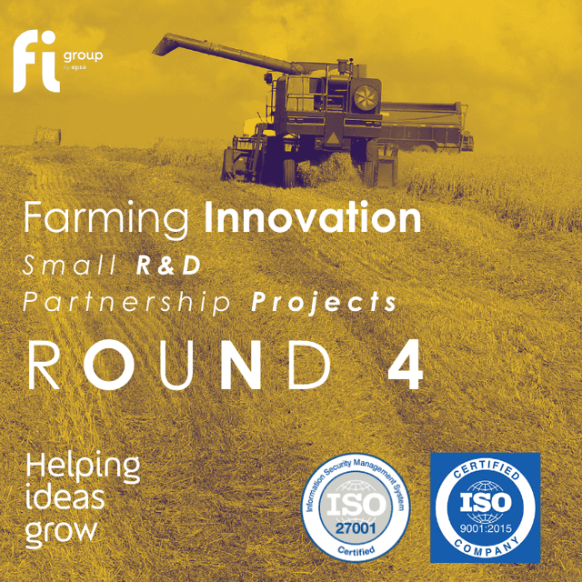 Farming Innovation Programme Small R&D Partnerships Round 4 | Guide